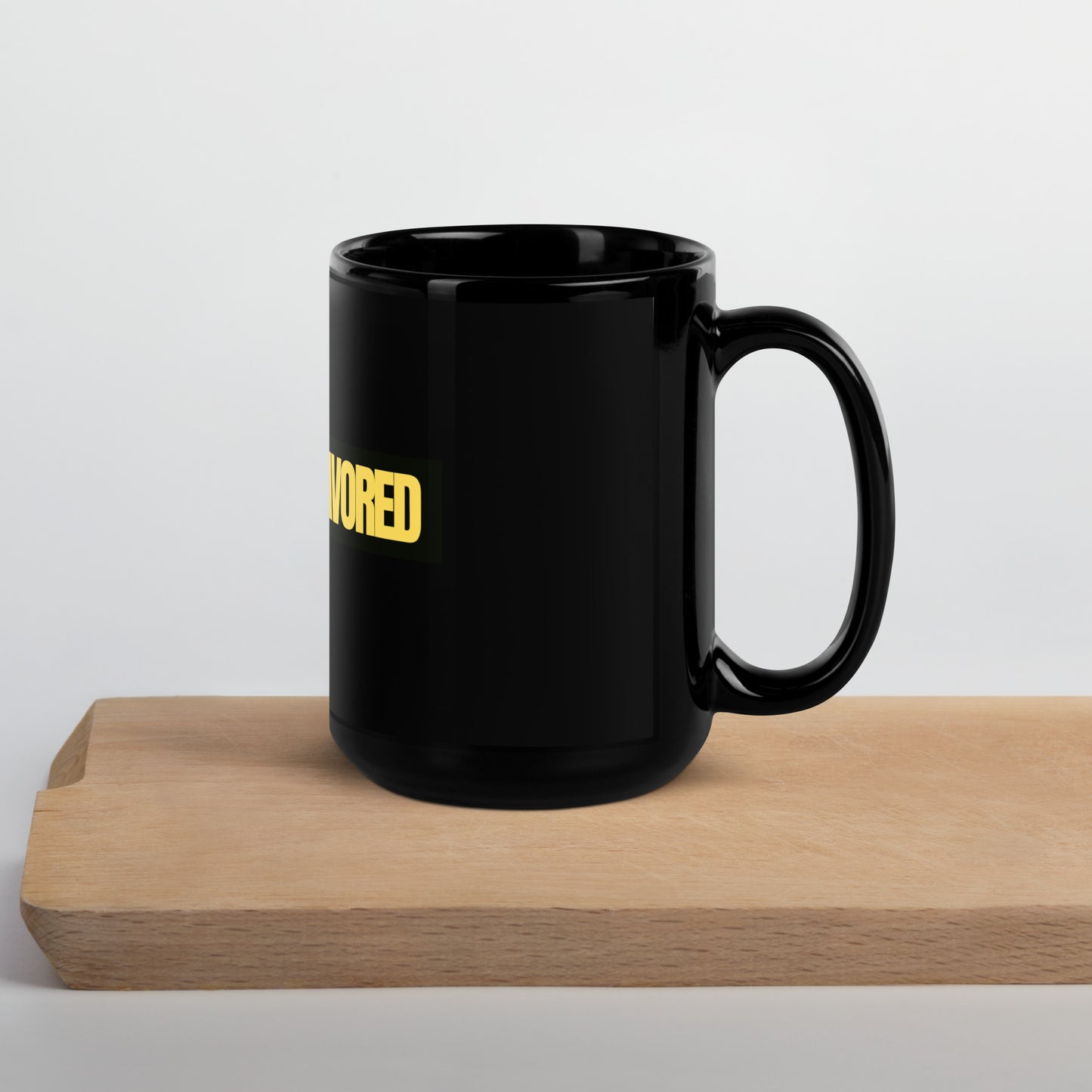 Faithful & Favored Black Coffee Mug