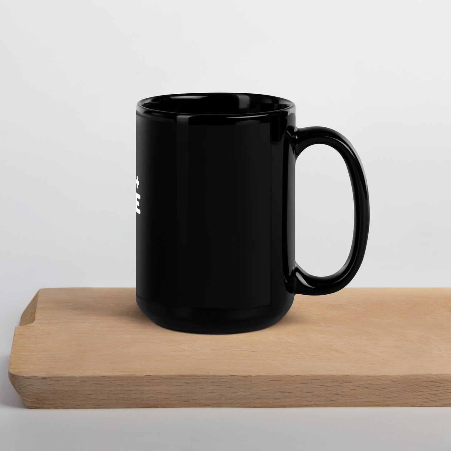 Jesus + Coffee Black Glossy Mug