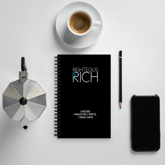 Righteous & Rich Spiral notebook
